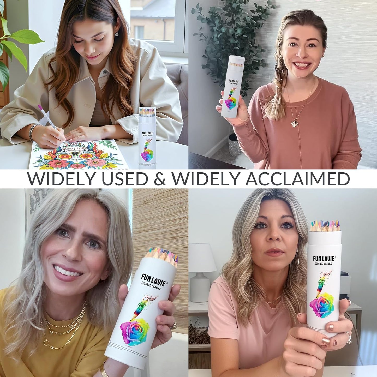 24 Colored Pencils for Adult Coloring Books,Soft Core Coloring Pencil Set,Drawing Pencils for sketching & Painting,Art Pencil & Art Supplies for Adults and Teens,Oil-Based with Sharpener