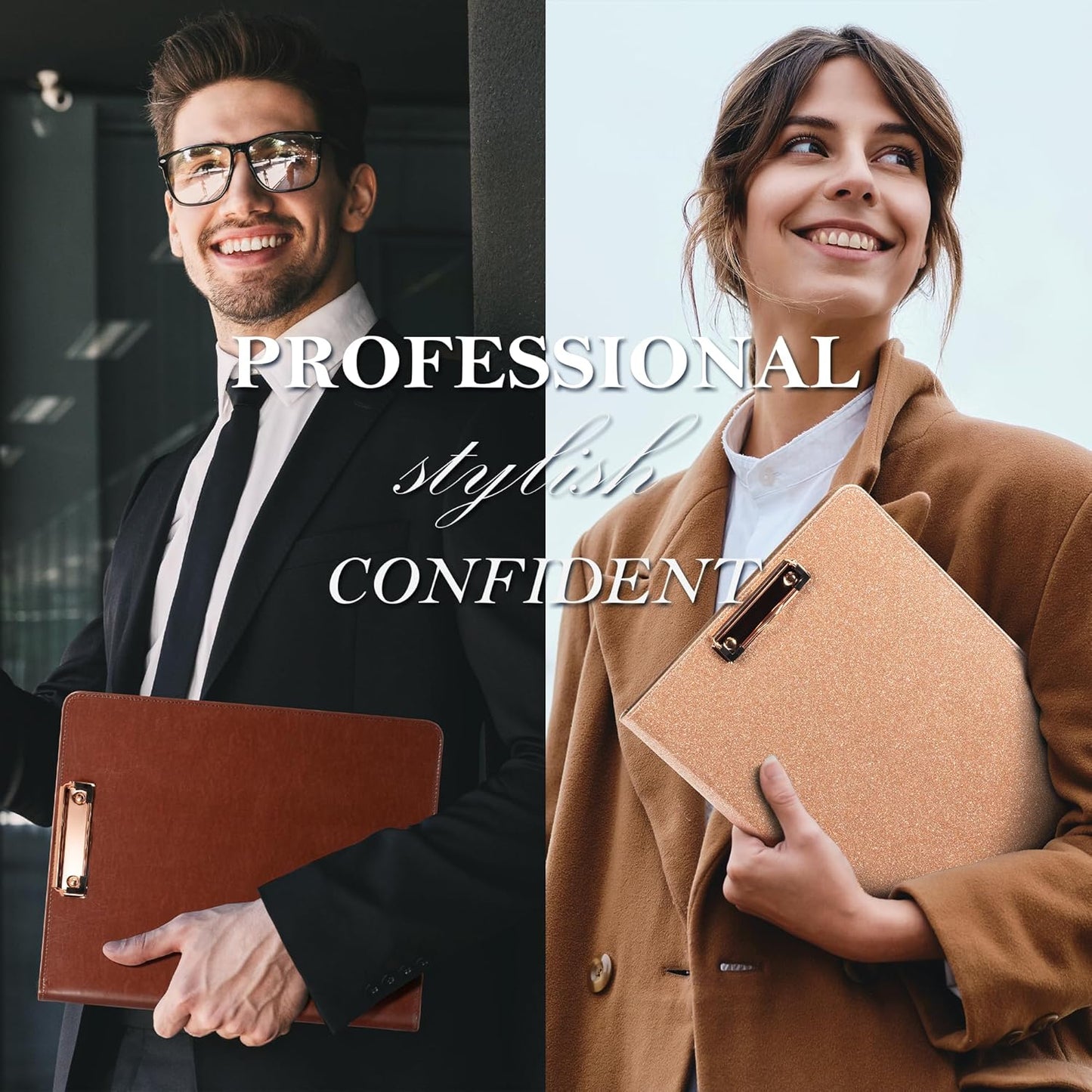 Ospelelf Leather Portfolio Folder with Zipper - 3 Ring Binder with Clipbard - Calculator, 12.1” Tablet Sleeve, 5 Dividers with 10 Pockets, Refillable Notepad, Card Holder (Bushes)