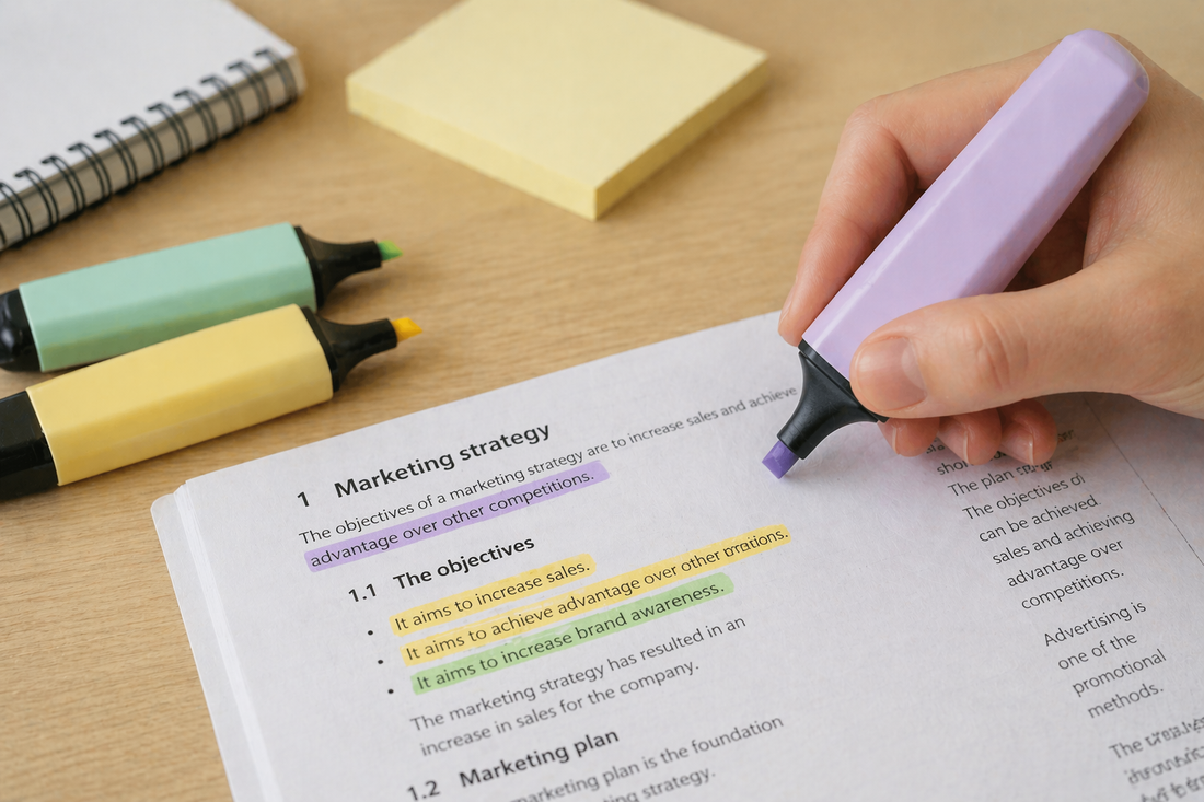 How Highlighters Help Emphasize Key Information Efficiently