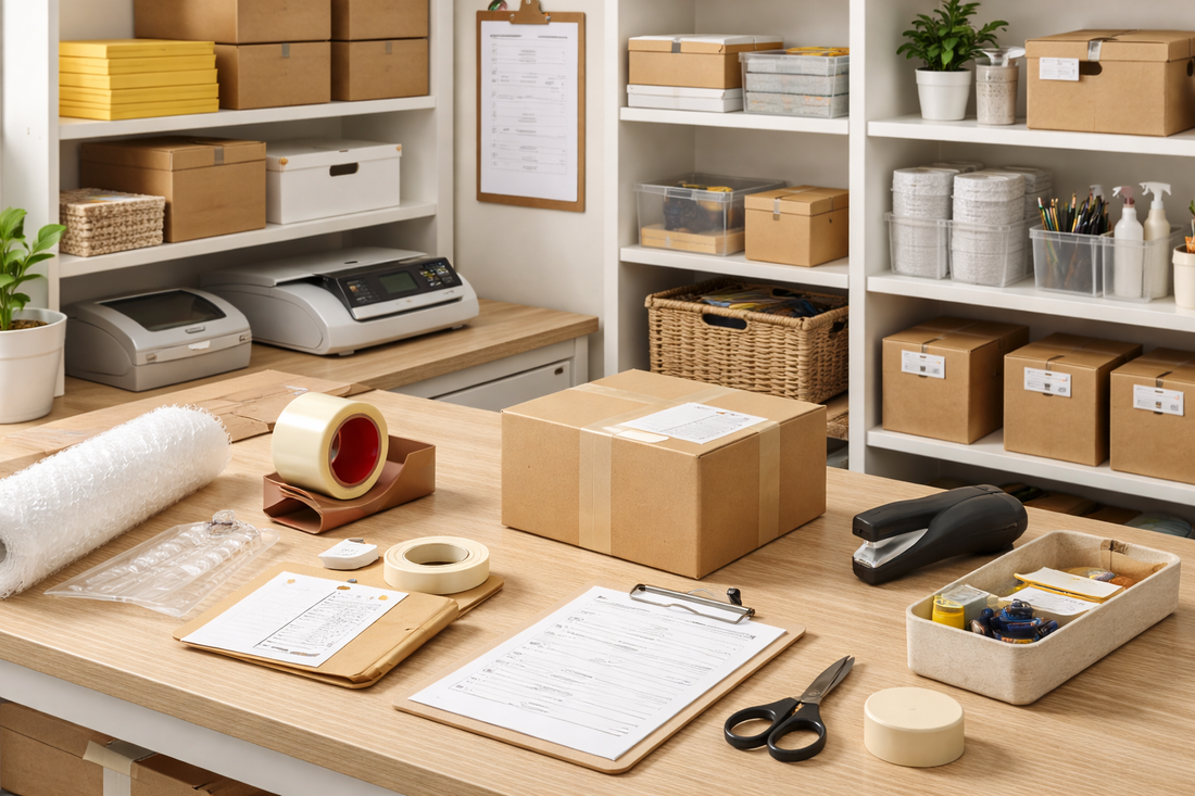 How to Set Up an Efficient Packing Station for Small Businesses and Online Sellers