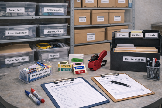 Supporting Inventory Tracking with Clear Labeling and Documentation Supplies
