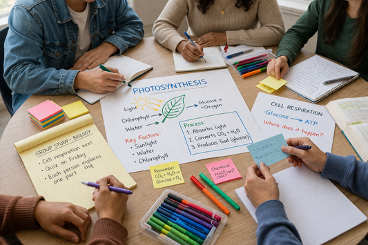 Making Group Study Sessions More Effective with Shared Supplies