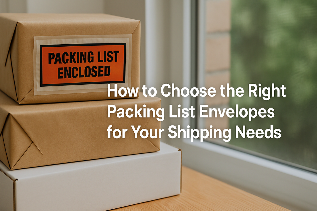 How to Choose the Right Packing List Envelopes for Your Shipping Needs