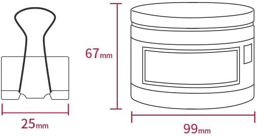 48 Pack Medium Paper Clips (1 inch/25mm), Smiling Face Binder Clips, Assorted Colors