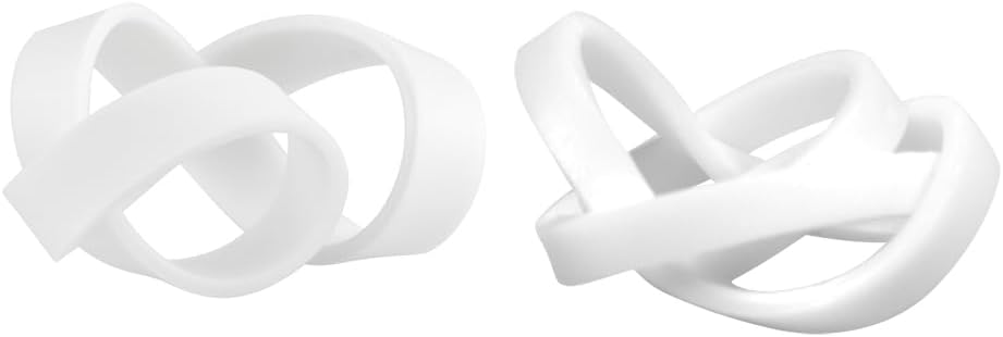 JAM PAPER Colorful Rubber Bands - Sizes 33 & 64 Set - White Multi-Purpose Rubberbands - 200/Pack