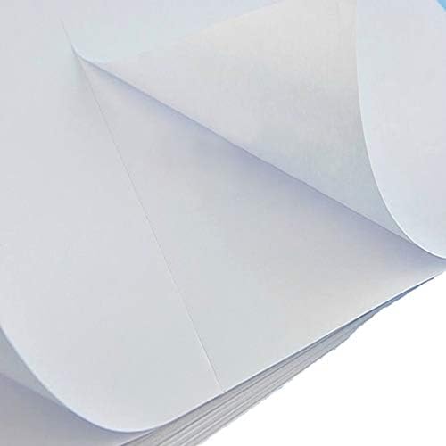 BESTEASY 1000 Round Corner Half Sheet Self Adhesive Shipping Labels for Laser and Ink Jet Printers, White Blank (500 Sheets, 1000 Labels)