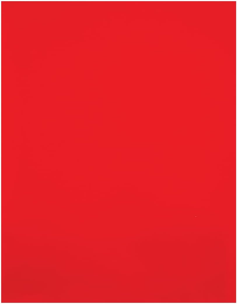 JAM PAPER Custom Printed Semi-Gloss Folders with Round Corner Pockets - Personalized Logo & Text - 12pt C1S - Red - 100/Pack