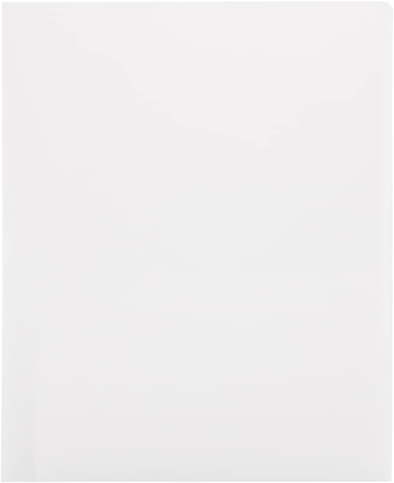 JAM PAPER Plastic 2 Pocket POP Folders - Durable School Folders - Assorted Business Colors - 6/Pack