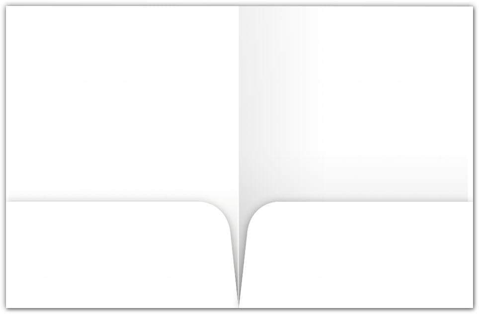 JAM PAPER Custom Printed Semi-Gloss Folders with Round Corner Pockets - Personalized Logo & Text - 10pt C2S - White - 250/Pack