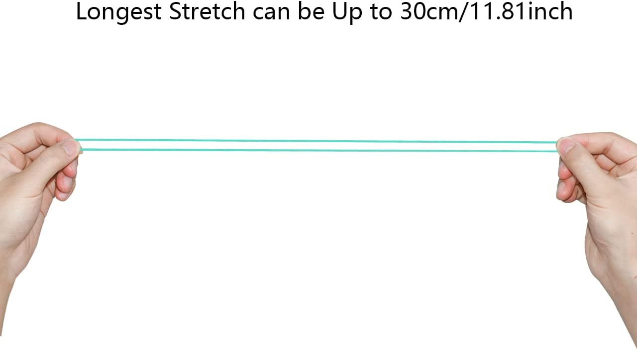 JIKIOU Multicolor Rubber Bands for School Home Office, 280PCS Colored Elastics Bands, Assorted Color Rubber Bands(Unstretched Diameter:1-1/2inch,Red,Yellow, Blue,Green,Pink,Purple,Orange）