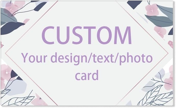 100pcs custom business cards thank you cards with logo picture 300gsm coated paper laminate two-sided printed (style 5)