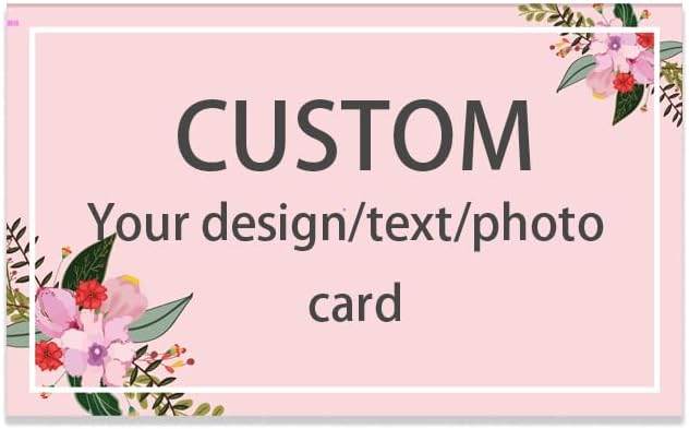 100pcs custom business cards thank you cards with logo picture 300gsm coated paper laminate two-sided printed (style 3)