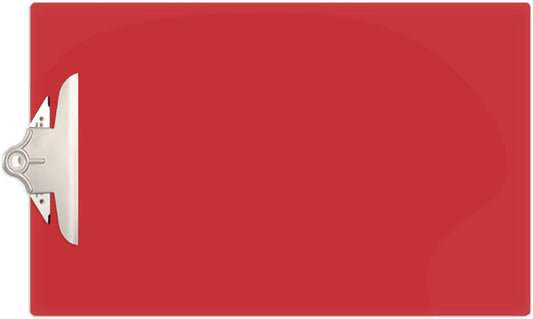 11x17 Clipboard Acrylic Panel Featuring a Jumbo Board Clip Red