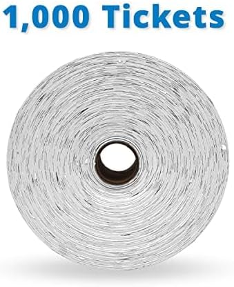 INDIANA TICKET CO. 1,000 Grape Raffle Tickets Double Roll, Premium Quality 50/50 Raffle Tickets, Tickets for Events, Carnivals, Door Prizes, Drinks and More