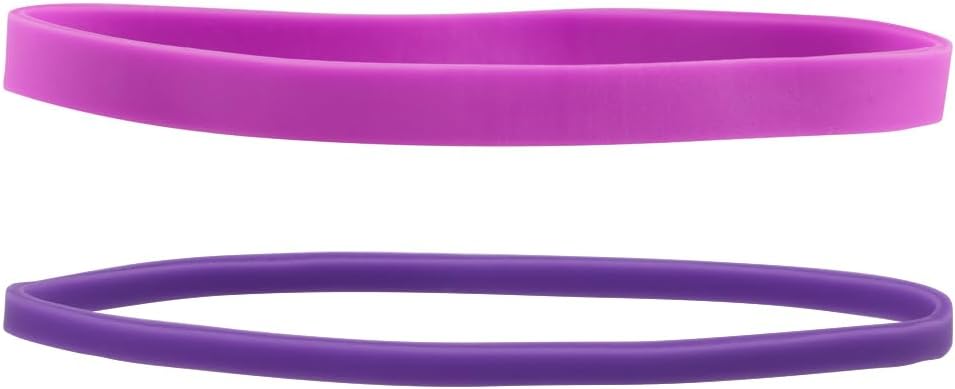 JAM PAPER Colorful Rubber Bands - Sizes 33 & 64 Set - Purple Multi-Purpose Rubberbands - 200/Pack