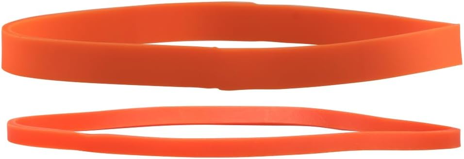 JAM PAPER Colorful Rubber Bands - Sizes 33 & 64 Set - Orange Multi-Purpose Rubberbands - 200/Pack
