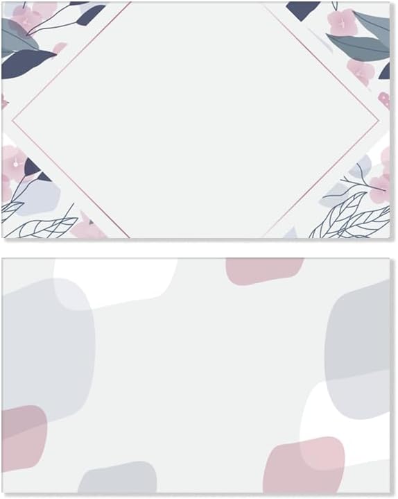 100pcs custom business cards thank you cards with logo picture 300gsm coated paper laminate two-sided printed (style 5)