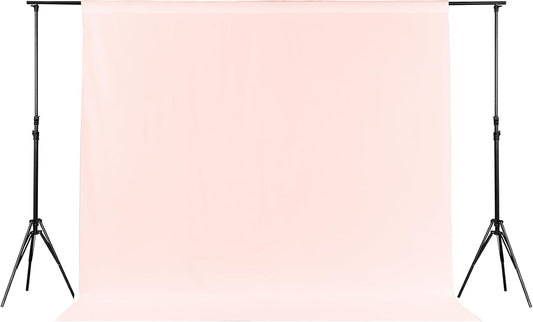 Joccun 6X9FT Blush Pink Backdrop Background for Photography,Polyester Backdrop Curtain Background Screen for Photography,Photoshoot,Video Recording,Studio(6X9ft,Blush Pink)