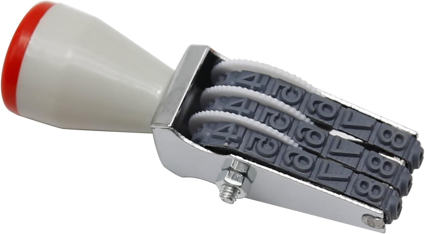 3 Digit Number Stamp,Adjustable Digit Rubber Changeable Number Stamp Numerical Multi- Functional Creative Price Tag Rotating Symbol Business