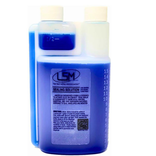 IDEALSEAL Super Concentrated Sealing Solution (Makes 16 Gallons) Replacement for PB Easy Seal Envelope Sealing Solution.