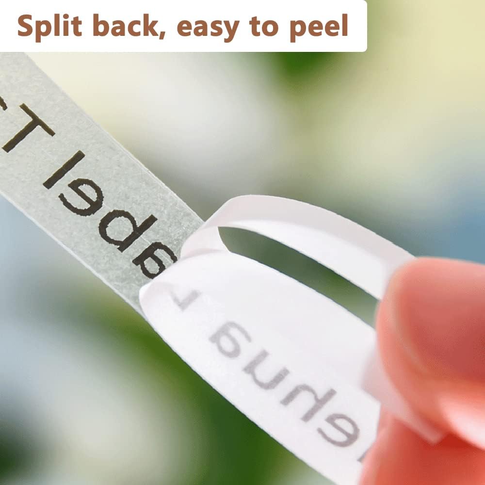 Hehua Tze Tz 6mm 0.23 Laminated Clear Tape Compatible for Brother Label Maker Tape TZe-111 TZe111 TZ-111 TZ111 for Ptouch PT D200 D210 H110 1880, 1/4'' x 26.2ft Black on Clear, 3 Pack