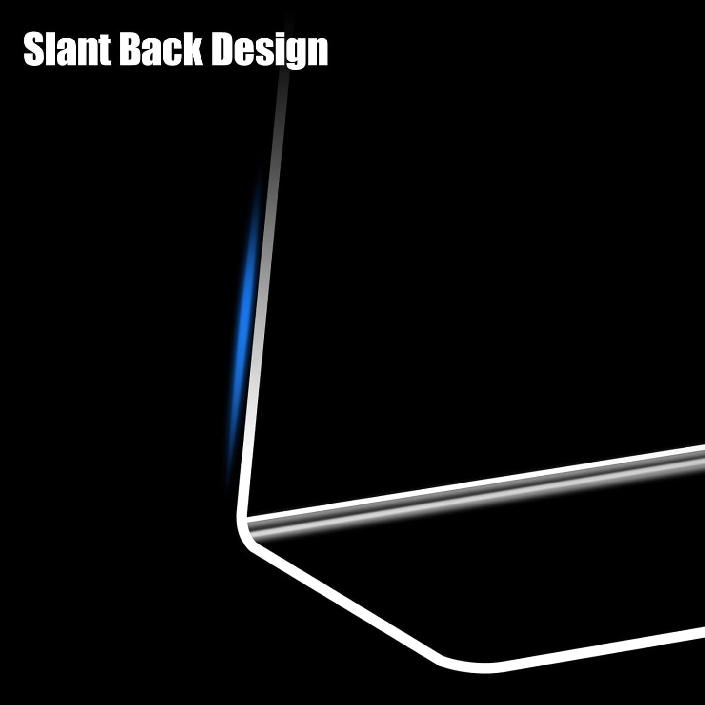 6pack Acrylic Sign Holder Horizontal, 8.5x11 for Picture Frames, L Shape Clear Plastic, Plastic Sign Holder, Table Sign Holder, Unbreakable Menu Holder for Restaurant, Office, School, Store and Home Use