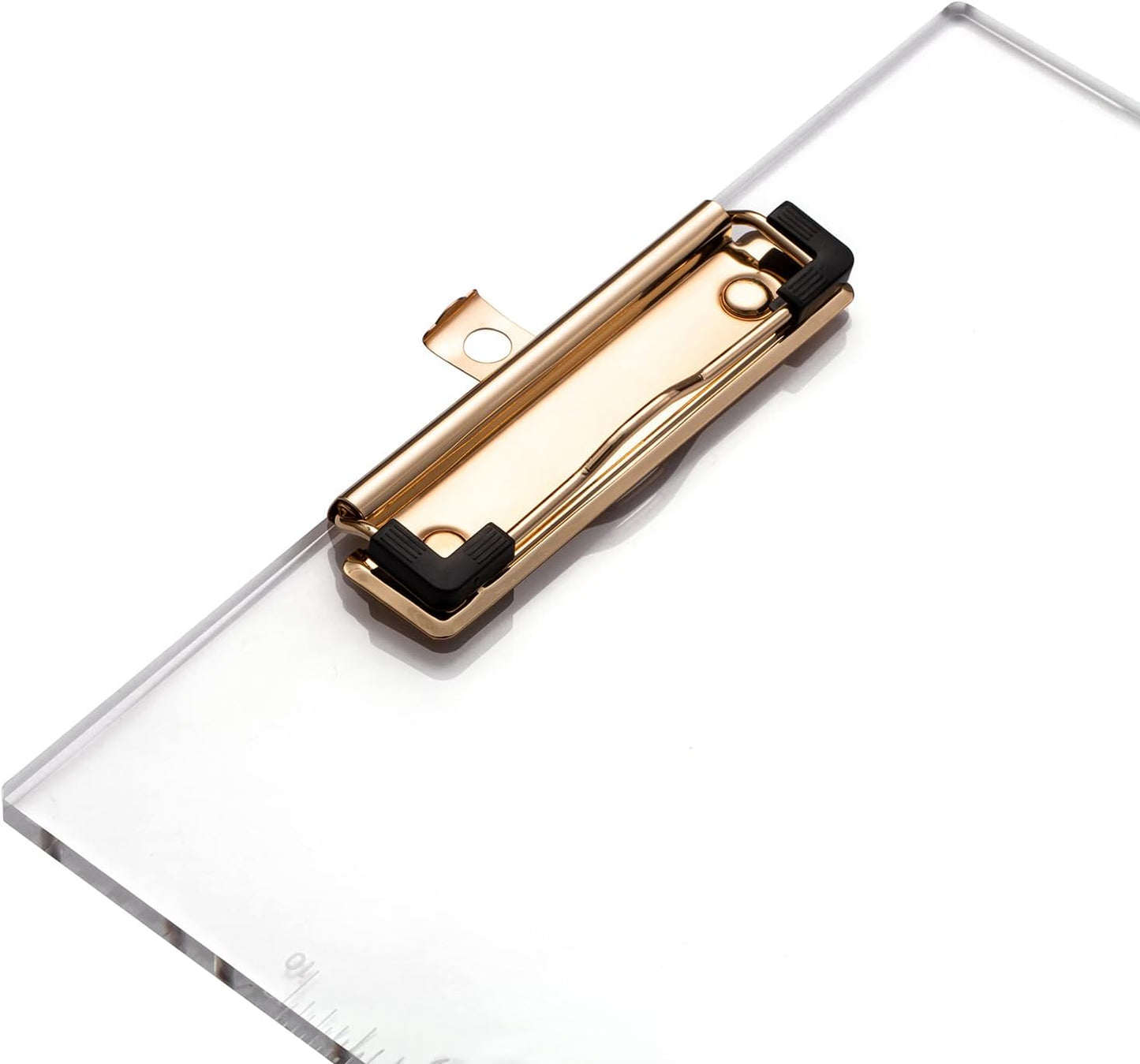 Acrylic Clipboards 2 Pack, Clipboards Standard A4 Letter Size, Clipboards with Gold Metal Clip, Clipboards for Nurses, Students, Office Supplies