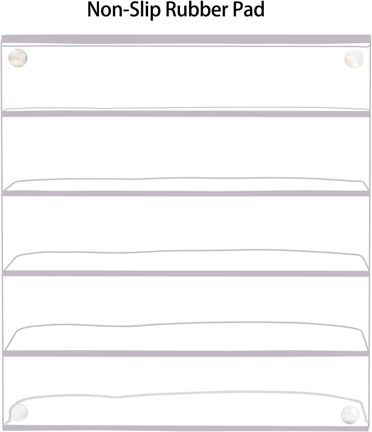 Suwimut Acrylic File Holder 5 Sections, 8.5 x 6.8 x 4.7 Inch Upright File Organizer for Desk, Clear Desktop Folder Holder Mail Letter Sorter for Home Office School Envelope Bill Filling Paper Document