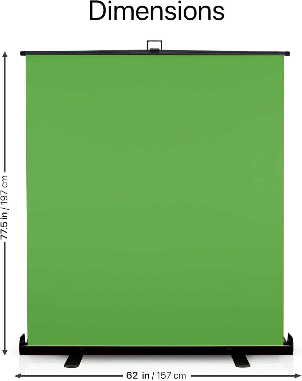 KHOMO GEAR 62-Inch Green Screen Backdrop – Collapsible, Portable Chroma Key Background for Streaming, Video Calls, Photography, YouTube, Zoom & Studio Setup – Wrinkle-Resistant & Easy Setup