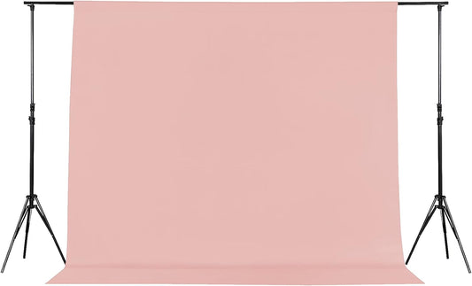 Joccun 5X7FT Light Pink Backdrop Background for Photography,Polyester Backdrop Curtain Background Screen for Photography,Photoshoot,Video Recording,Studio(5X7ft,Light Pink)