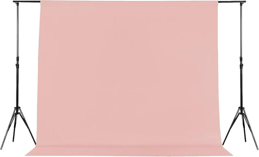 Joccun 6X9FT Light Pink Backdrop Background for Photography,Polyester Backdrop Curtain Background Screen for Photography,Photoshoot,Video Recording,Studio(6X9ft,Light Pink)
