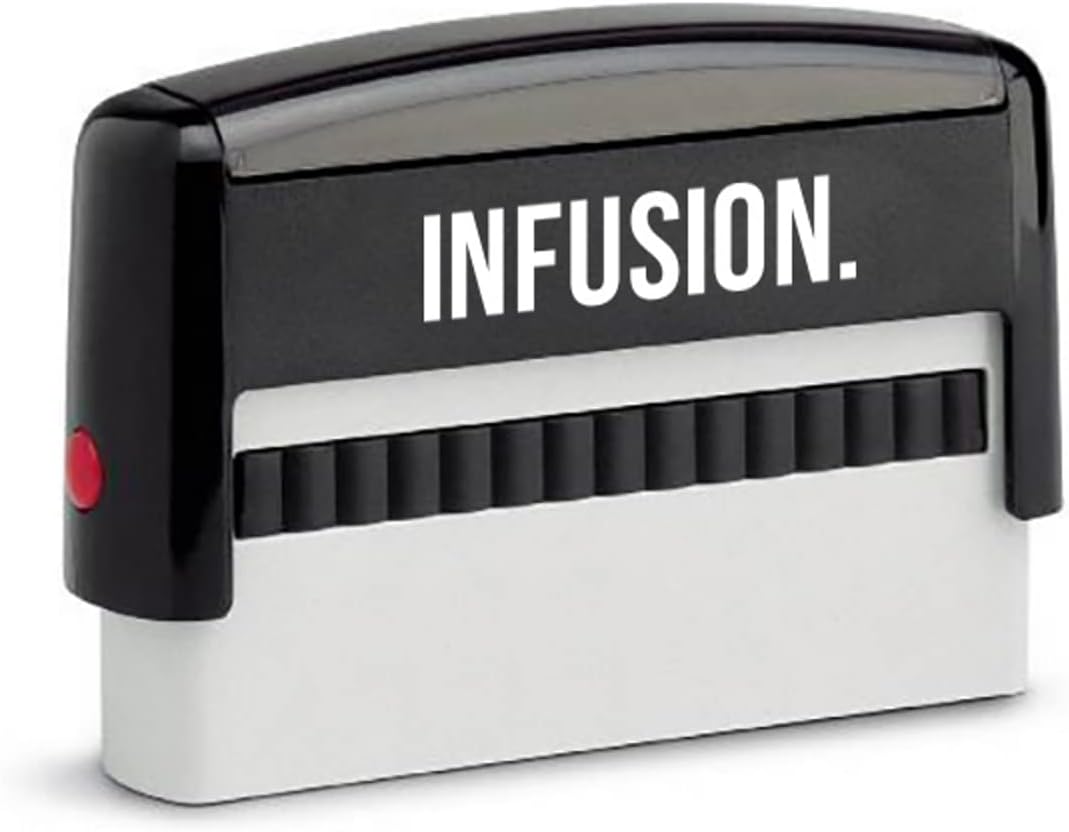 Infusion Custom Self-Inking Rubber Stamp - Long Stamp - (3/8" x 2-3/4")