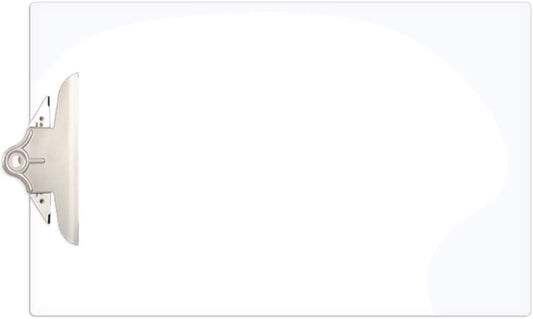 11x17 Clipboard Acrylic Panel Featuring a Jumbo Board Clip White