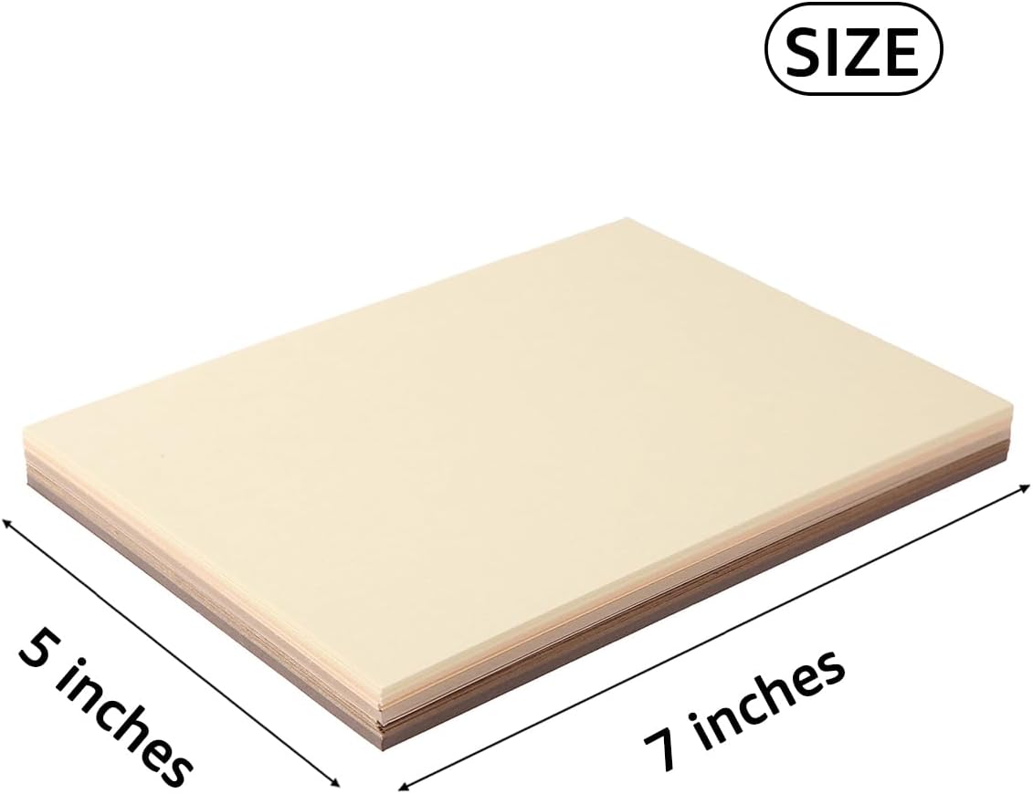 50 Sheets Colored Cardstock Paper 5 Colors, 250 GSM Heavy Card Stock for DIY Art Projects, Cards (Brown, 5x7)