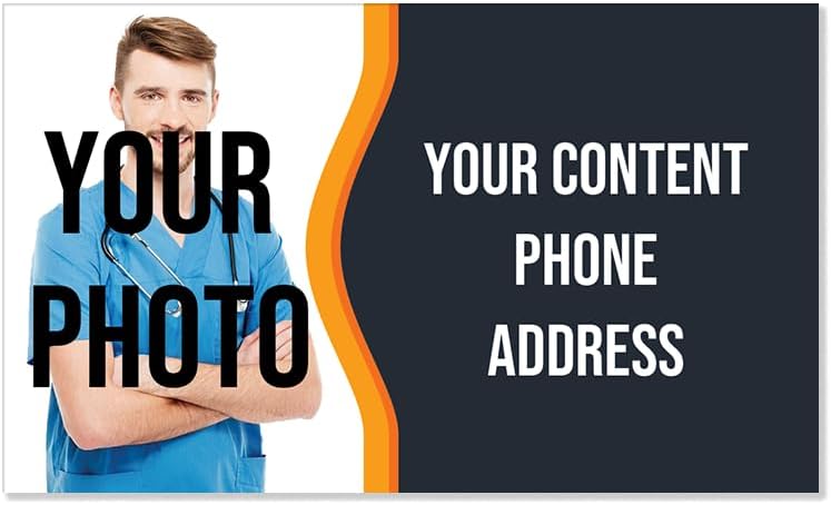 100pcs custom business cards thank you cards with logo picture 300gsm coated paper laminate two-sided printed (style 12)