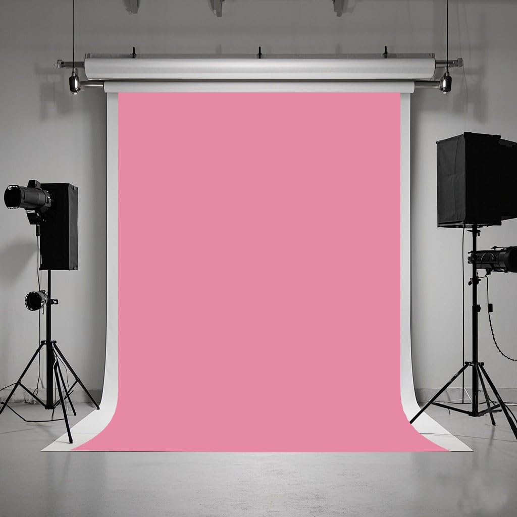 5X7ft Pink Backdrop for Photography Photo Booth Background for Photoshoot Background