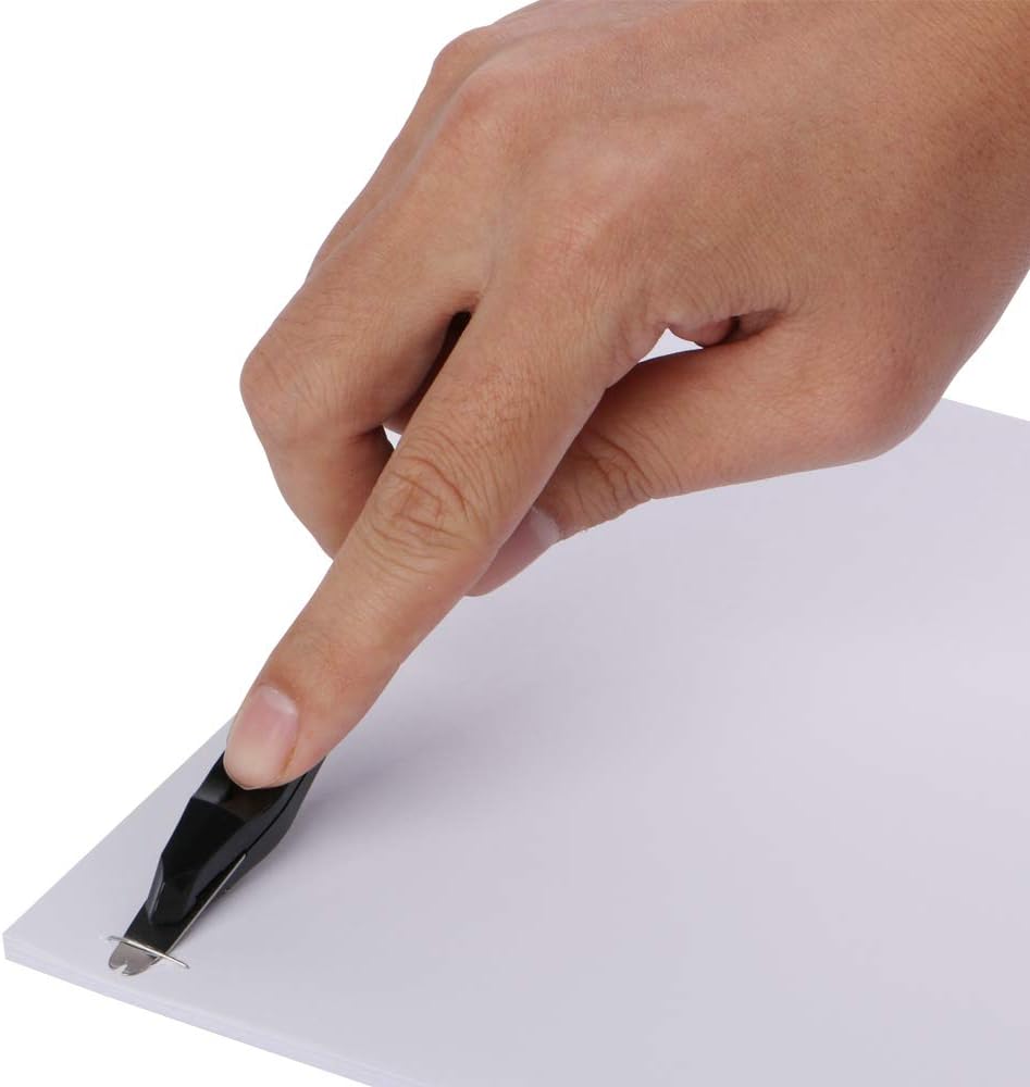 Eagle Staple Remover, Staple Puller, Push-Style, Built-in Letter Opener, 3-Pack, Black