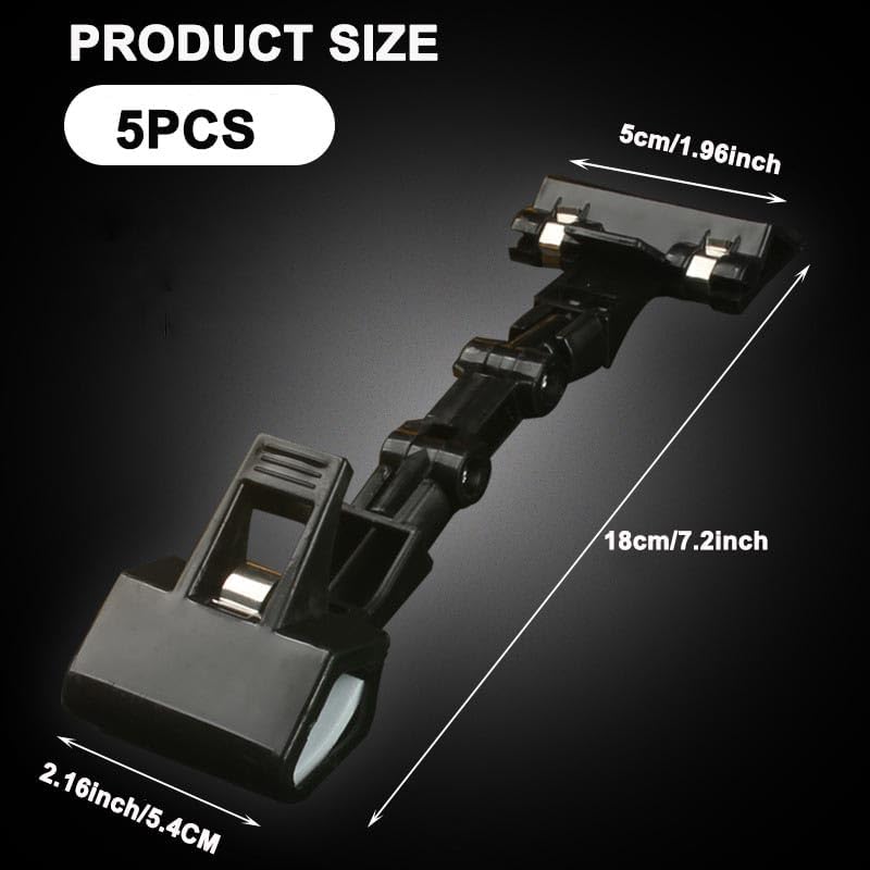 5pcs Sign Clips Clip Holder Sign Holder Clip Paper Holder for Table Top Clip On Sign for Paper Holder Computer Monitor Handy Artist Supplies Holder(5pcs Black)
