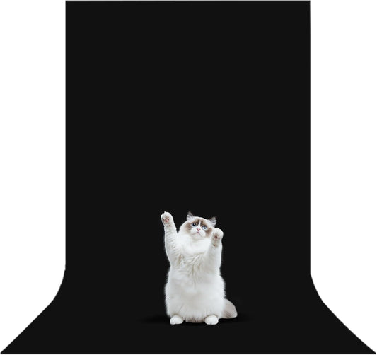 3.3x5Ft Black Backdrop Photography Background,Black Sreen for Photo Studio, Portraits, and Product Shooting, Photo Booth Backdrop, Video Recording Parties
