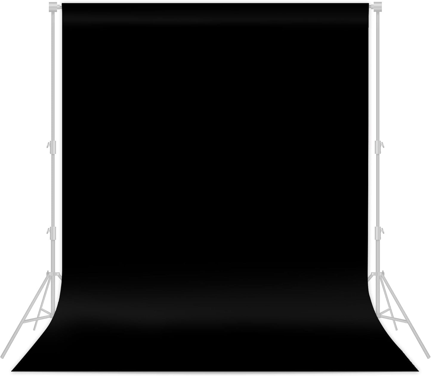 Black Backdrop 8x12ft – Professional Photography Backdrop for Photoshoots, Studio & Portraits, Wrinkle-Free, Opaque, Machine Washable Polyester, Non-Fading, Reusable for Photo Background