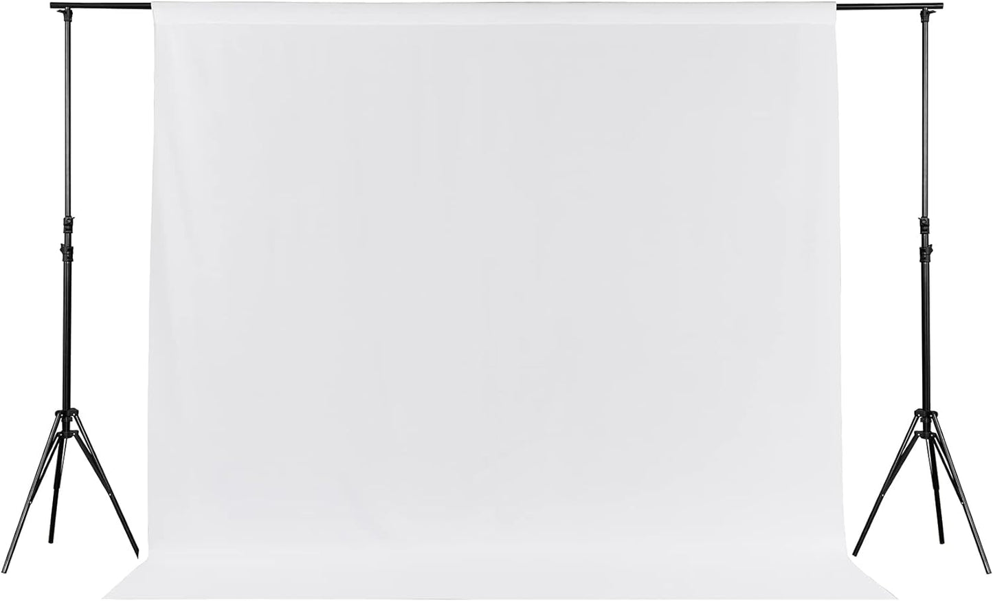 Joccun 7X10FT White Backdrop Background for Photography,Polyester Backdrop Curtain Background Screen for Photography,Photoshoot,Video Recording,Studio(7X10ft,White)