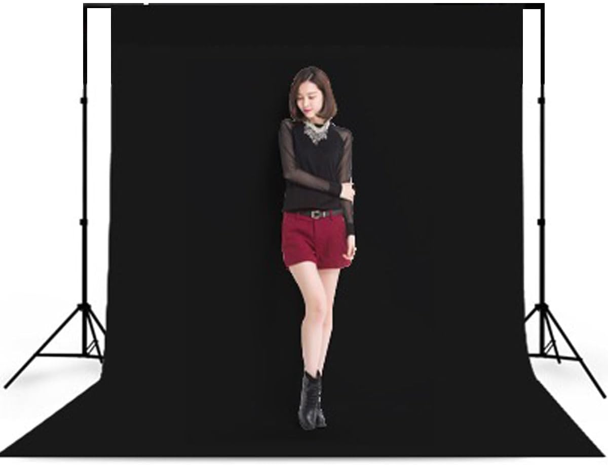 Black Backdrop Background Fabric Backdrop for Shoot Portraits Party Video Studio 5X7ft