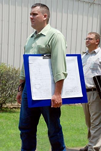 24x18 Clipboard Acrylic Panel Featuring an 11" Hinge Clip Blue