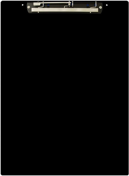 13x19 Clipboard Acrylic Panel Featuring an 11" Hinge Clip Black