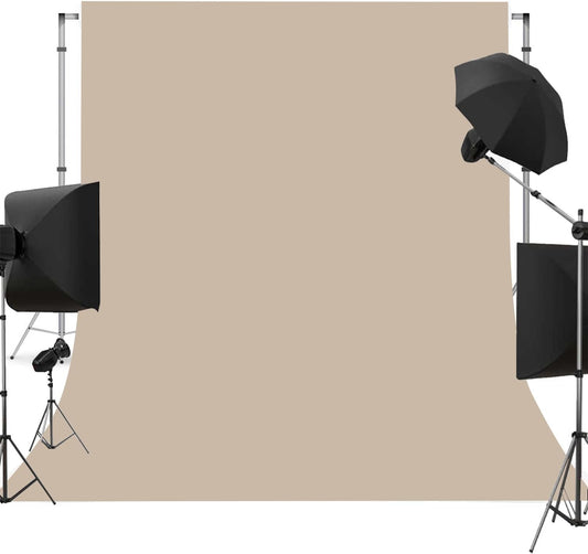Beige Photo Backdrop for Photoshoot Beige Background for Photography Photo Backdrop Curtain for Party 8 x 10 FT