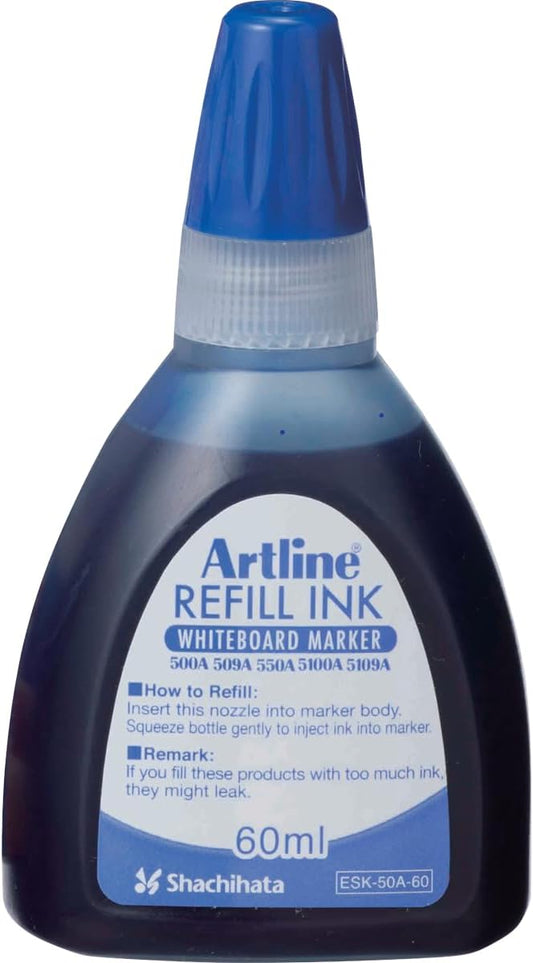 Artline Refill Ink (ESK-50A, BLUE) for Artline 5109A Big Nib Markers, Plus 500A, 509A, 550A, and 5100A Whiteboard Markers