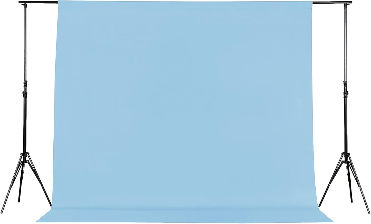 Joccun 7X10 FT Light Blue Backdrop Background for Photography,Polyester Backdrop Curtain Background Screen for Photography,Photoshoot,Video Recording,Studio(7X10ft,Light Blue)
