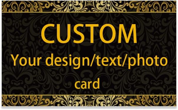 100pcs custom business cards thank you cards with logo picture 300gsm coated paper laminate two-sided printed (style 11)