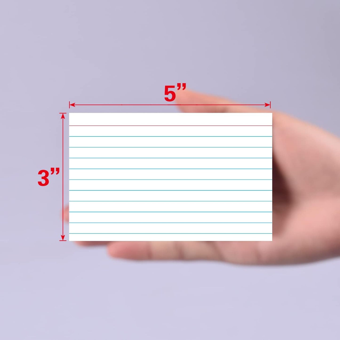 KAISA 3x5 Index Cards Flashcards 3 x 5 White Index Card Lined Ruled Note Cards Study Flash Cards Notecards 100 Sheets (Total 300 Count), KSU-07945