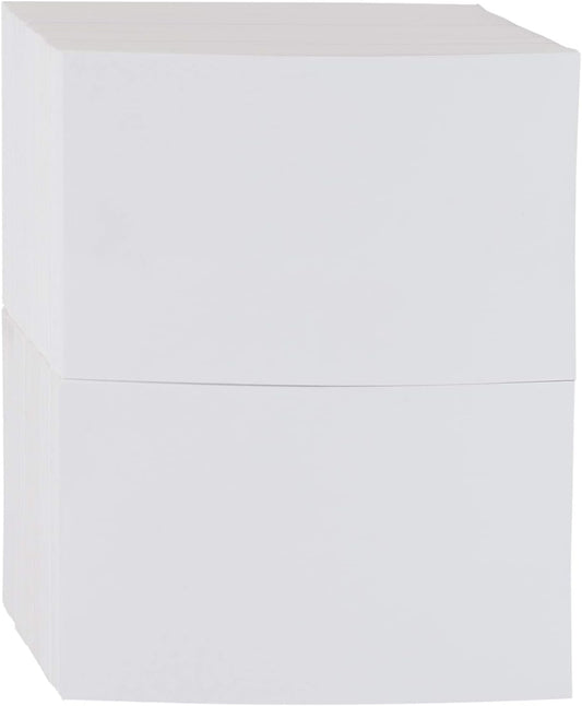Amazon Basics Blank Index Cards, White, 4" x 6", 1000 Count (Pack of 2)